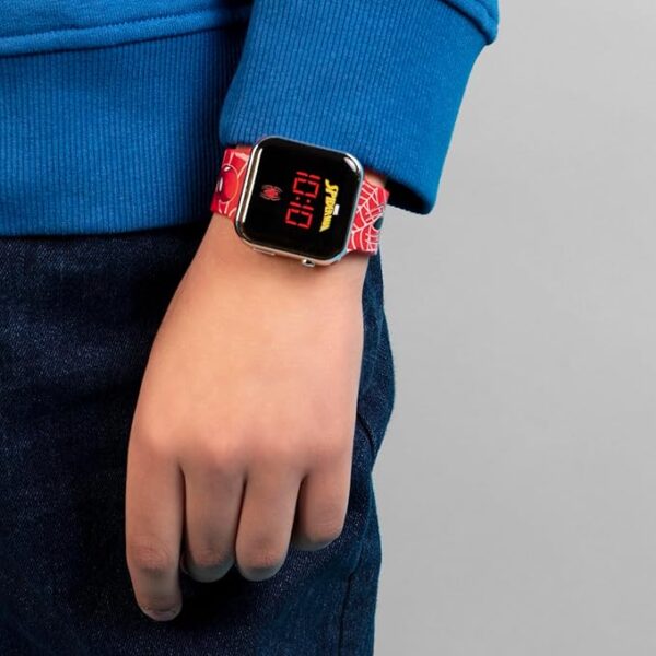 Spiderman Boy's Digital Quartz Watch with Silicone Strap - Image 3