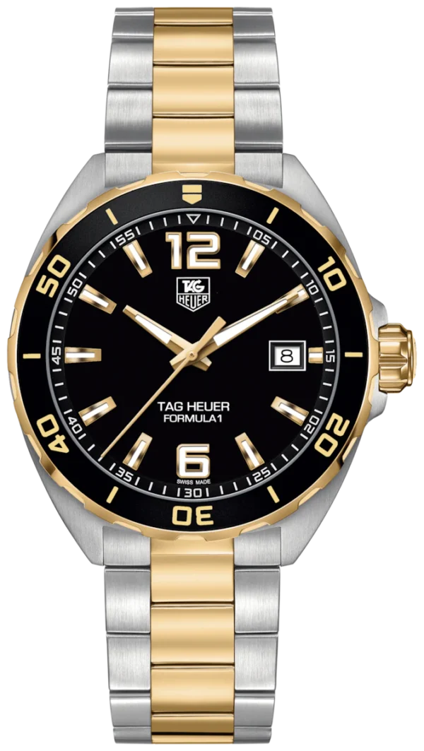 TAG HEUER Formula 1 Black Dial Two Tone Mens Watch