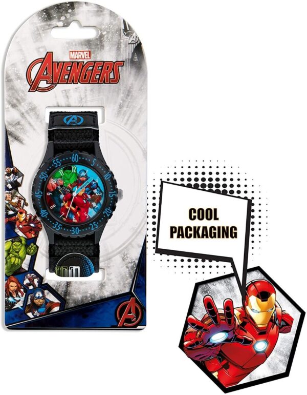 Avengers Boys Analogue Quartz Watch with Textile Strap - Image 2