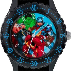 Avengers Boys Analogue Quartz Watch with Textile Strap