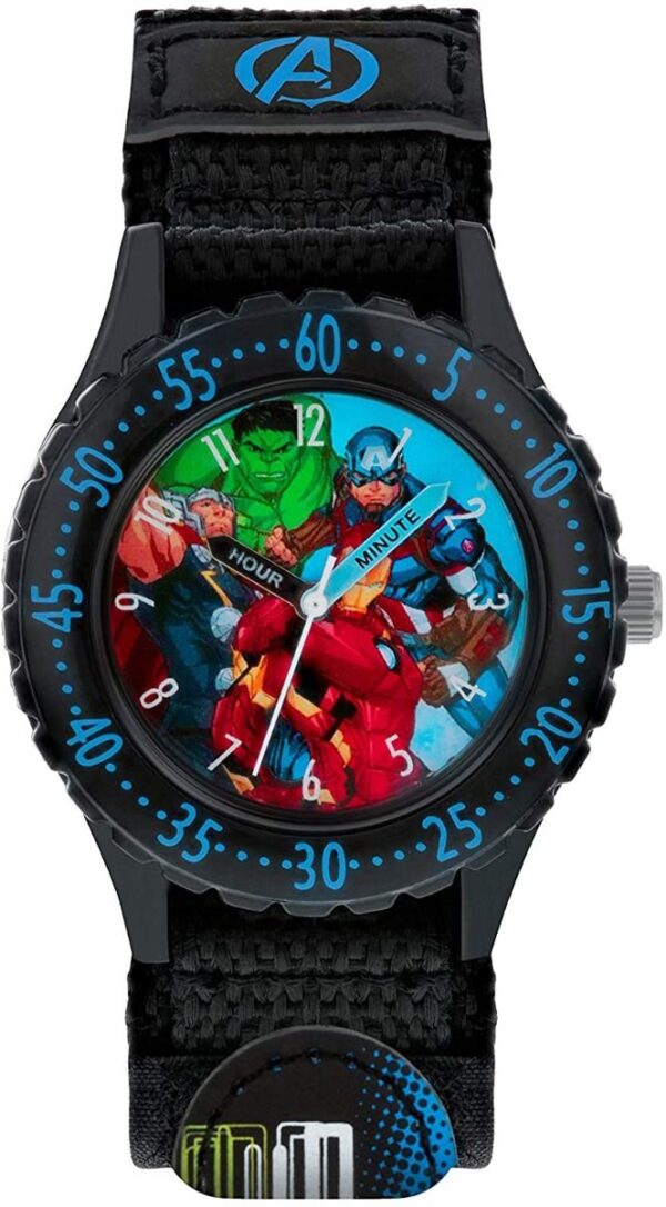 Avengers Boys Analogue Quartz Watch with Textile Strap