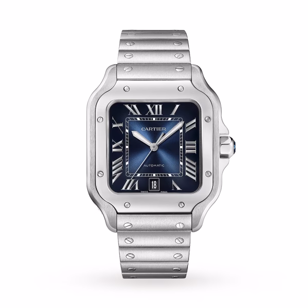 Cartier Santos De Cartier Watch, Large Model, Automatic Winding, Steel Case