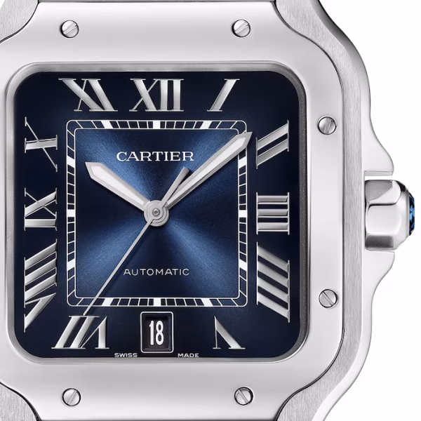 Cartier Santos De Cartier Watch, Large Model, Automatic Winding, Steel Case - Image 7