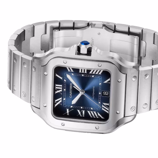 Cartier Santos De Cartier Watch, Large Model, Automatic Winding, Steel Case - Image 5