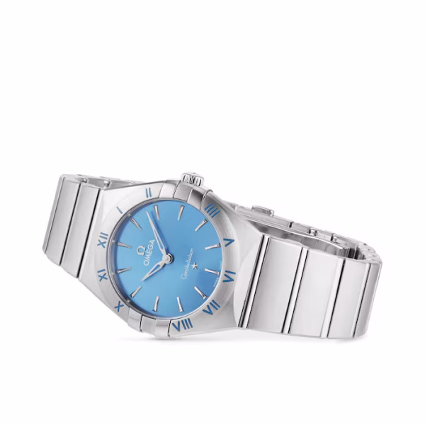Omega Constellation Co-Axial 28mm Ladies Watch Blue - Image 6