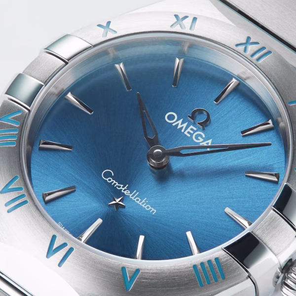 Omega Constellation Co-Axial 28mm Ladies Watch Blue - Image 2
