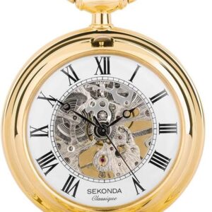 Sekonda Classique Men's Mechanical Skeleton Pocket Watch