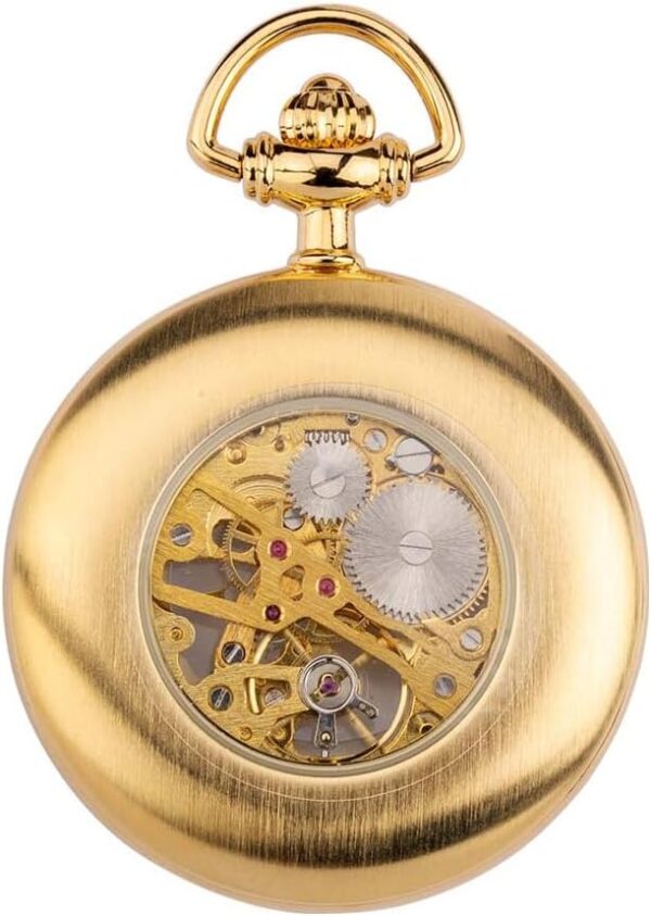 Sekonda Classique Men's Mechanical Skeleton Pocket Watch - Image 7