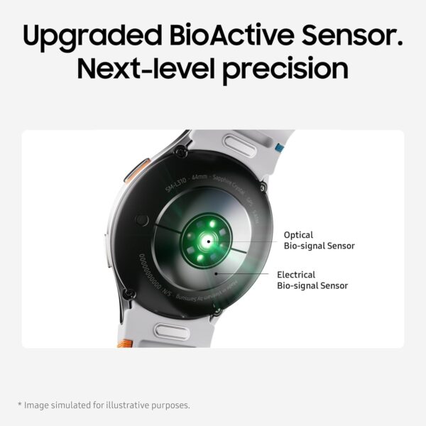 Samsung Galaxy Watch 7 Silver with Galaxy AI, Smart Watch, Health Monitoring, Fitness Tracker, 44mm, Bluetooth, 3 Year Manufacturer Extended Warranty (UK Version) - Image 7