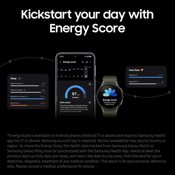 Samsung Galaxy Watch 7 Silver with Galaxy AI, Smart Watch, Health Monitoring, Fitness Tracker, 44mm, Bluetooth, 3 Year Manufacturer Extended Warranty (UK Version) - Image 8