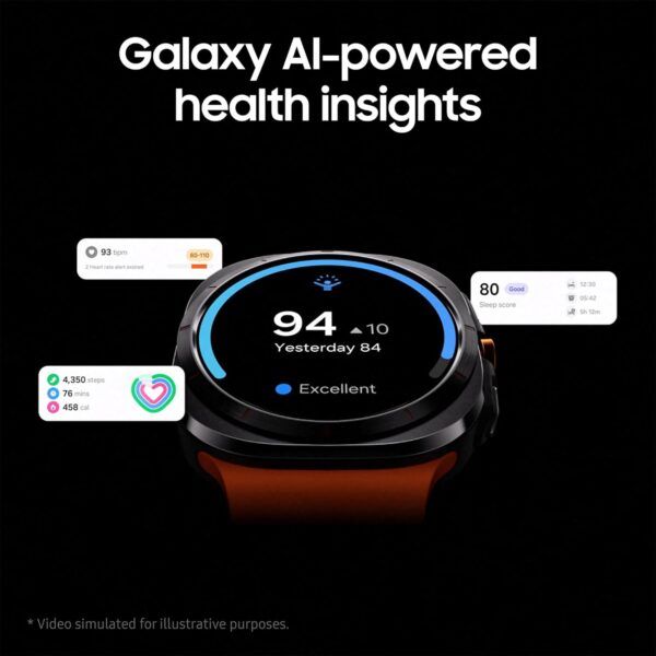 Samsung Galaxy Watch Ultra Black with Galaxy AI, Smart Watch, Health Monitoring, Fitness Tracker, 47mm, LTE, 3 Year Manufacturer Extended Warranty (UK Version) - Image 15
