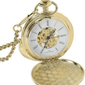 Charles Hendon Personalised Mechanical Pocket Watches - Gold, Silver or Rose Gold - Free Box and Engraving - Groomsmen Gift (Copy)
