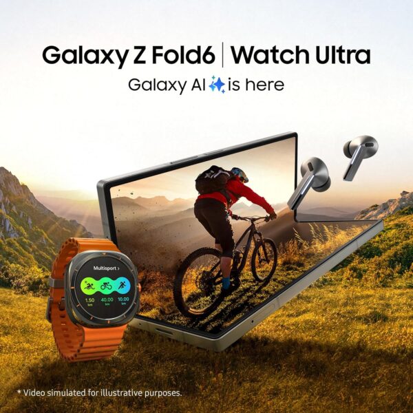 Samsung Galaxy Watch Ultra Black with Galaxy AI, Smart Watch, Health Monitoring, Fitness Tracker, 47mm, LTE, 3 Year Manufacturer Extended Warranty (UK Version) - Image 3